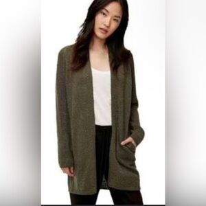 Babaton Olive Green Cardigan Sweater